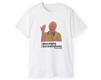 The Real Housewives T-Shirt, Heather Gay Shirt, Receipts Proof Timeline Screenshots, Real Housewives of Salt Lake City Fan Unofficial Merch