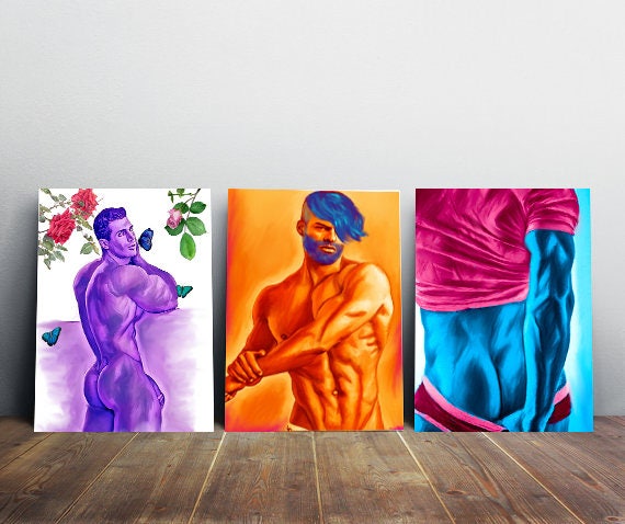 art gallery gay men Butch lesbian sex