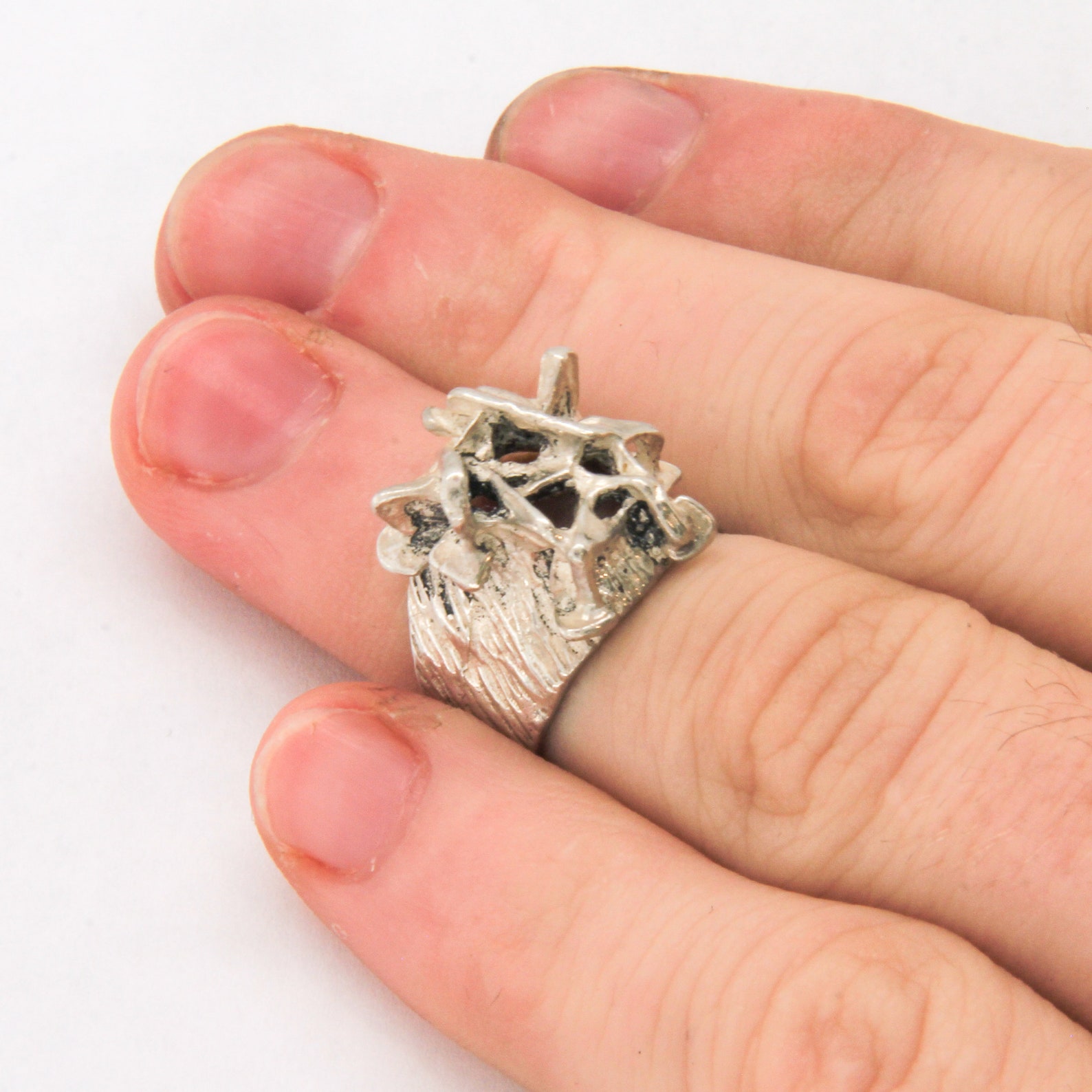 Bague brutaliste argent vintage bijoux brutalistes bague Bague brutaliste argent vintage bijoux brutalistes bague