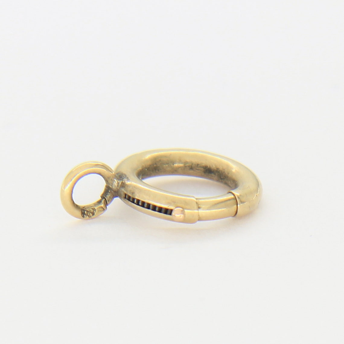 Antique 18k gold spring ring clasp Antique gold clasp Etsy