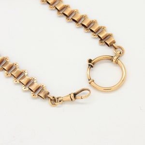 Vintage 14K gold pocket watch chain, Special pocket watch chain, Watch accessory, Stylish man, Pocket watch chain accessory, Gift for him