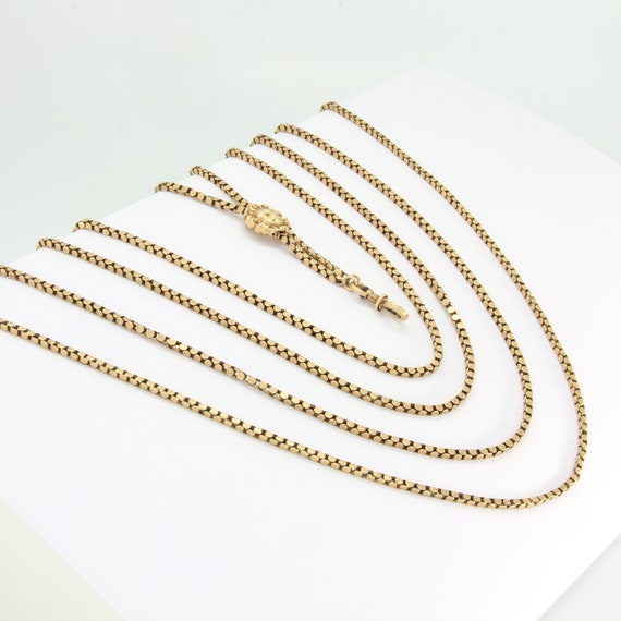 18k Gold French Victorian Gold Guard 