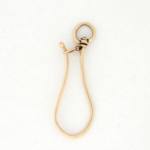 Victorian 14k Gold Shepard&#39;s Hook Pendant, 31 mm gold  Shepard&#39;s Hook, Antique gold clasp, Antique jewelry clasp, Antique jewelry making