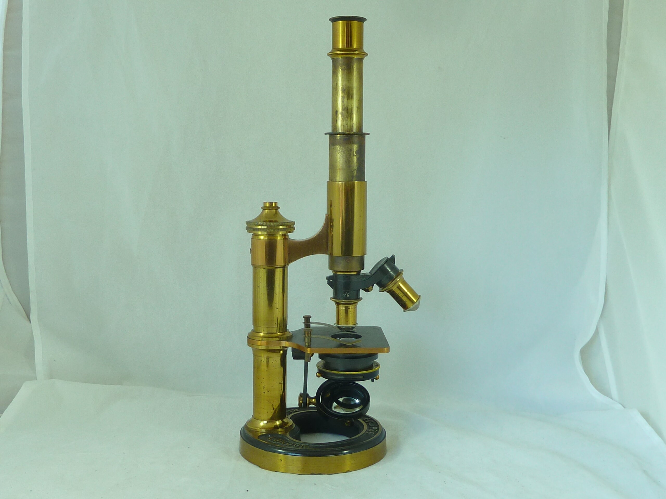 Eclipse Ross London 5900 Microscope 1850 Brass Victorian Antique