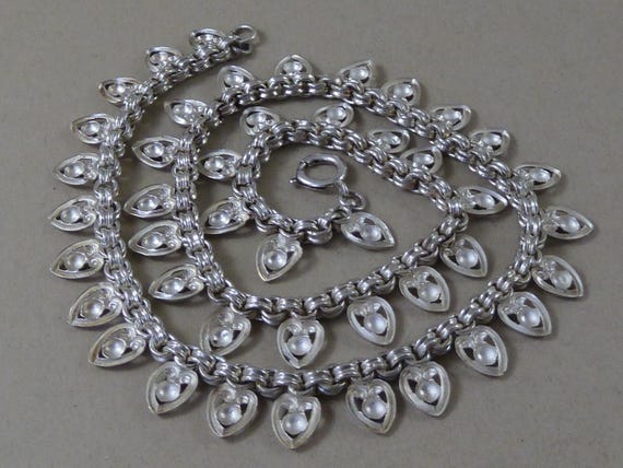 18" Edwardian Solid Sterling Silver Collar Pierce… - image 5