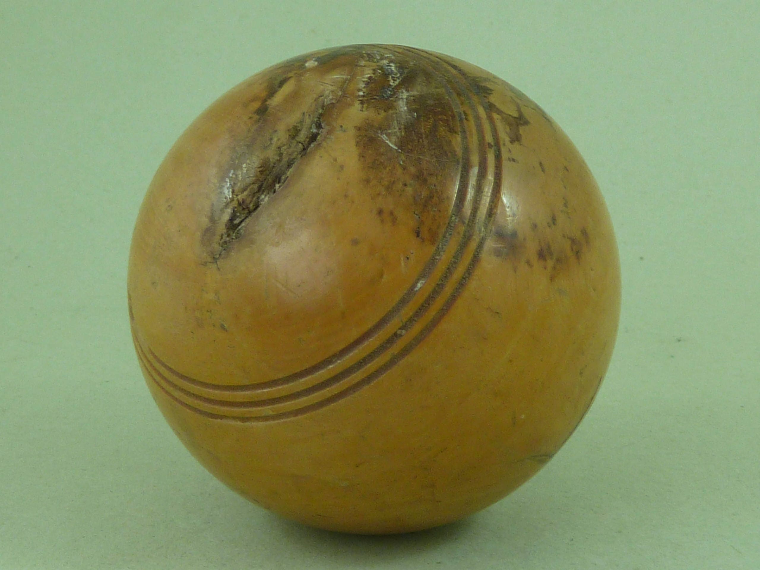 Antique Varnished Boxwood Croquet Ball Wooden Victorian Etsy UK