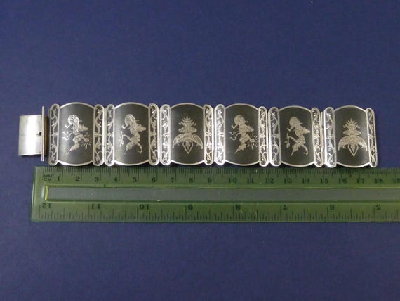 Siamese Niello Hallmarked Solid Sterling Silver E… - image 10