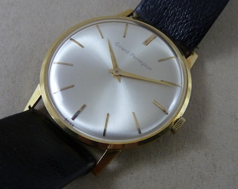 Girard Perregaux Solid 18k Gold Gents Wrist Watch 17 Jewel Incabloc Swiss Working Vintage
