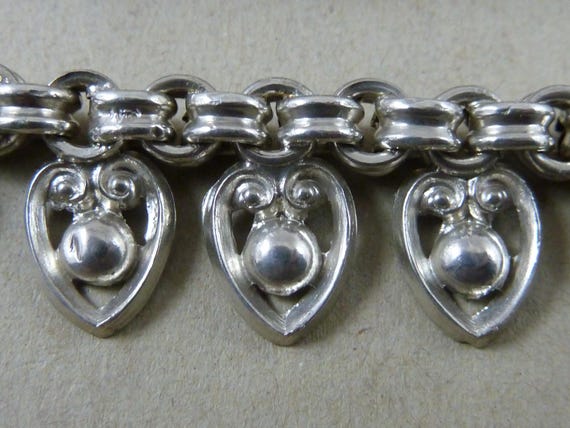 18" Edwardian Solid Sterling Silver Collar Pierce… - image 6