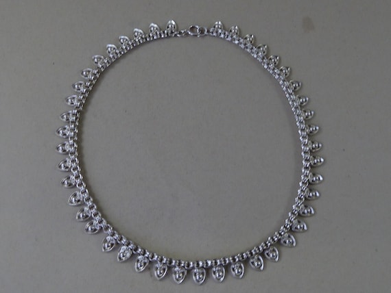 18" Edwardian Solid Sterling Silver Collar Pierce… - image 3