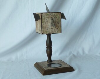 Beringer Type Portable Cube Sun Dial Polyhedral Cubic