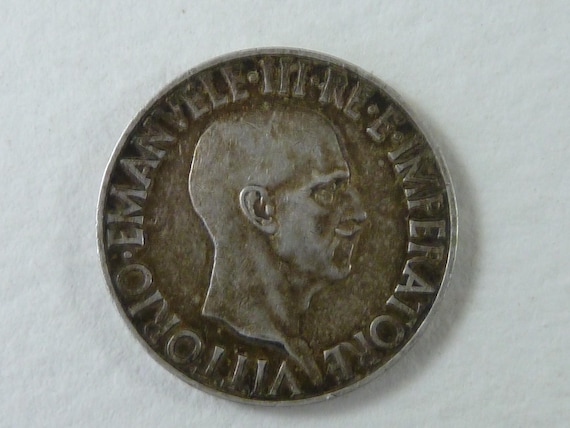 1936年 イタリア 10リラ 硬貨 1936年 イタリア 10リラ 硬貨 1936年 イタリア 10リラ 硬貨
