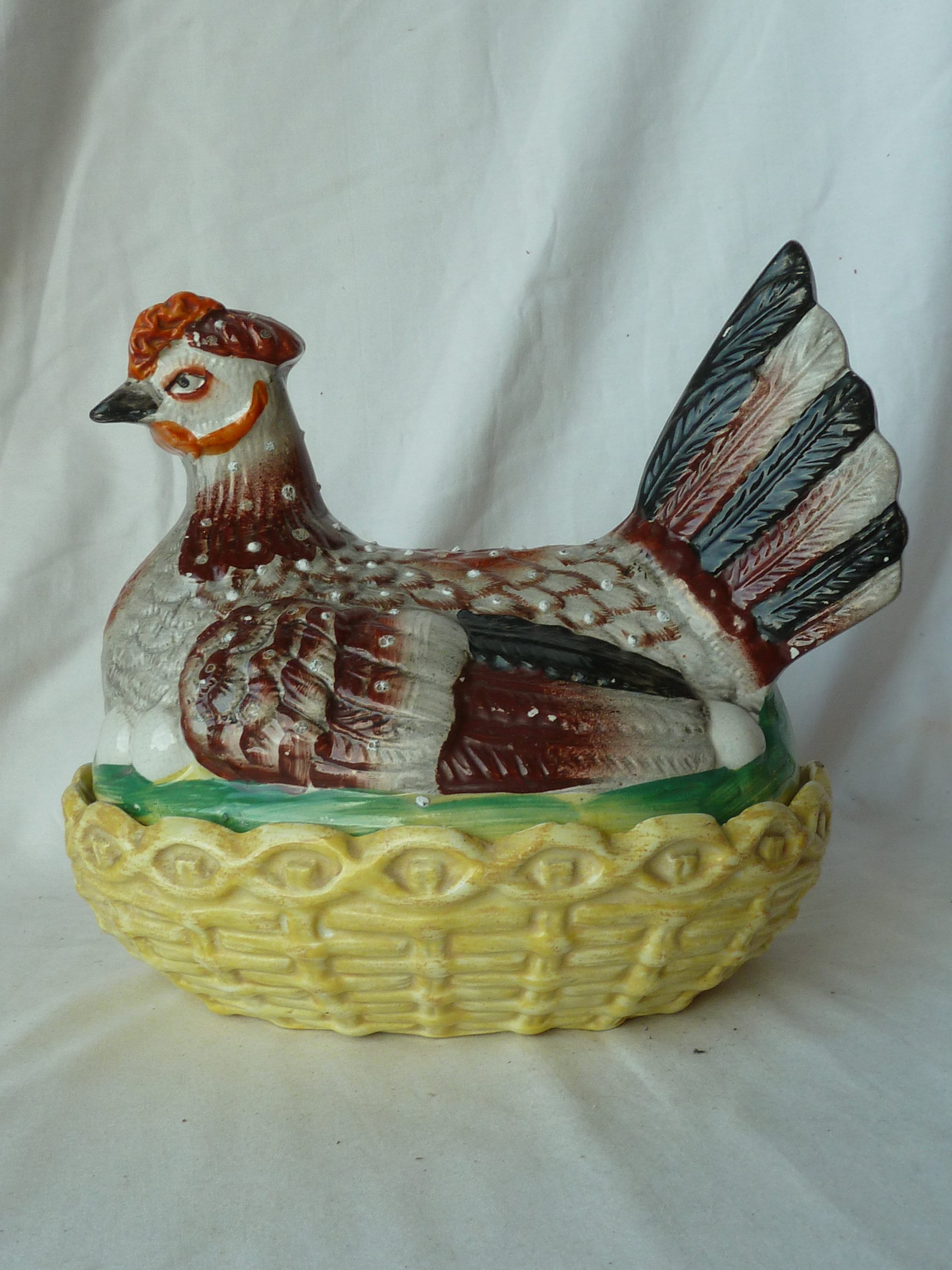 creative egg basket chicken hen hug