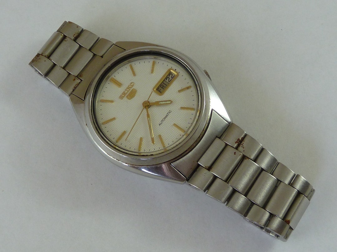 SEIKO 5 Automatic Day Date 7009-3040 F 1980 17 Jewels Working - Etsy