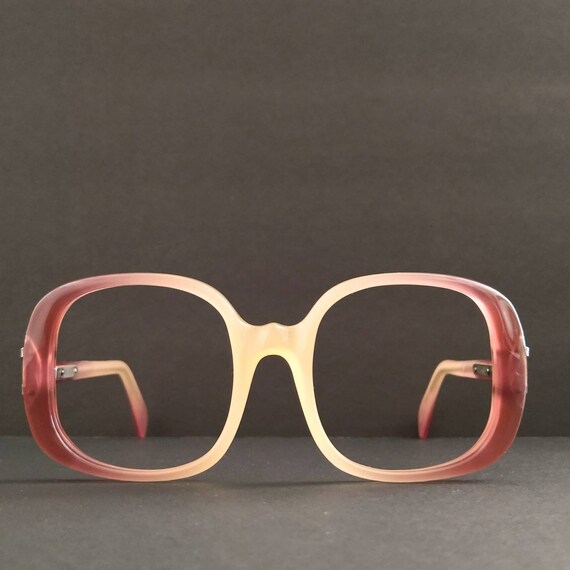 Vintage Oversized Square Gradient Eyeglasses 70s