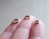 Double Jump Rings, Bronze Split Rings, 4mm, 5mm, 6mm, 8mm, 10mm Bronze Tone Split Jump Rings, Clasp Connector, Coiled Jump Rings C429