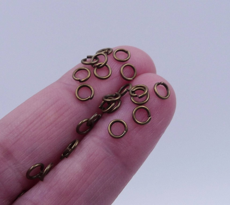 300x Bronze Jump Rings Copper Jump Rings 4mm Open Jump Etsy