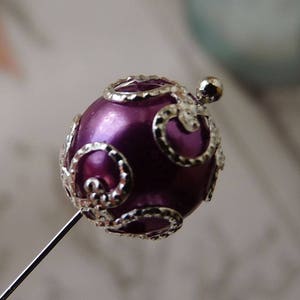 50x Filigree Bead Caps, Flower Bead Caps, 10x4mm Silver Plated Metal Bead Caps, Beading Supplies Free shipping