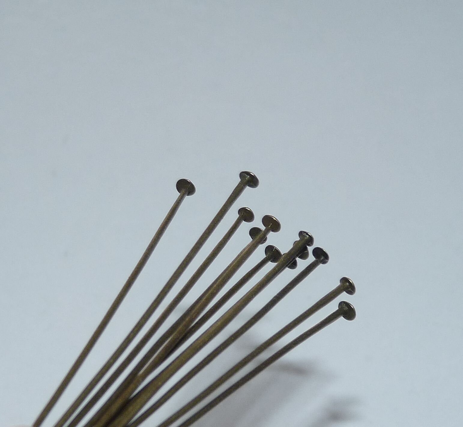 20/50x Bronze 50mm Flat Head Pins, 2 Inch Long Beading Supplies - Etsy