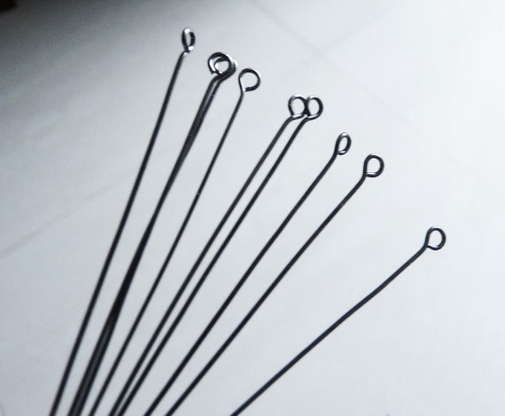 Black Eye Pins, 70mm Eye Pins, 2.75 Inch Long Eye Pins, Gunmetal