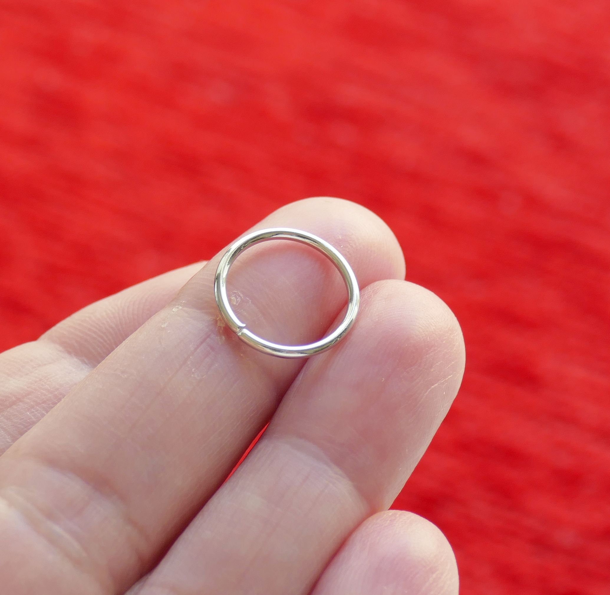 20x Open 14mm Jump Rings, Dull Silver Tone Jewelry Making Supplies