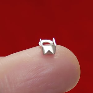 10x Stainless Steel Fold Over Cord End Crimps, Fit 2mm/3mm, Silver Tone G148