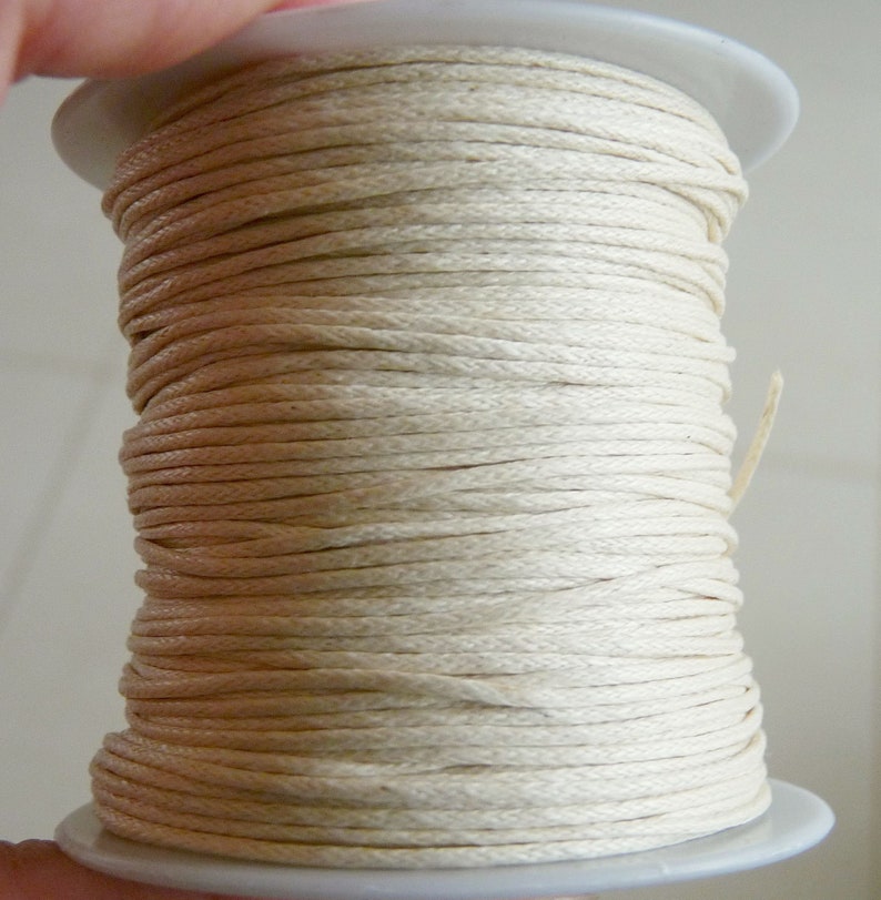 Waxed Cotton Cord 1mm Wide Black/brown/red/army Etsy