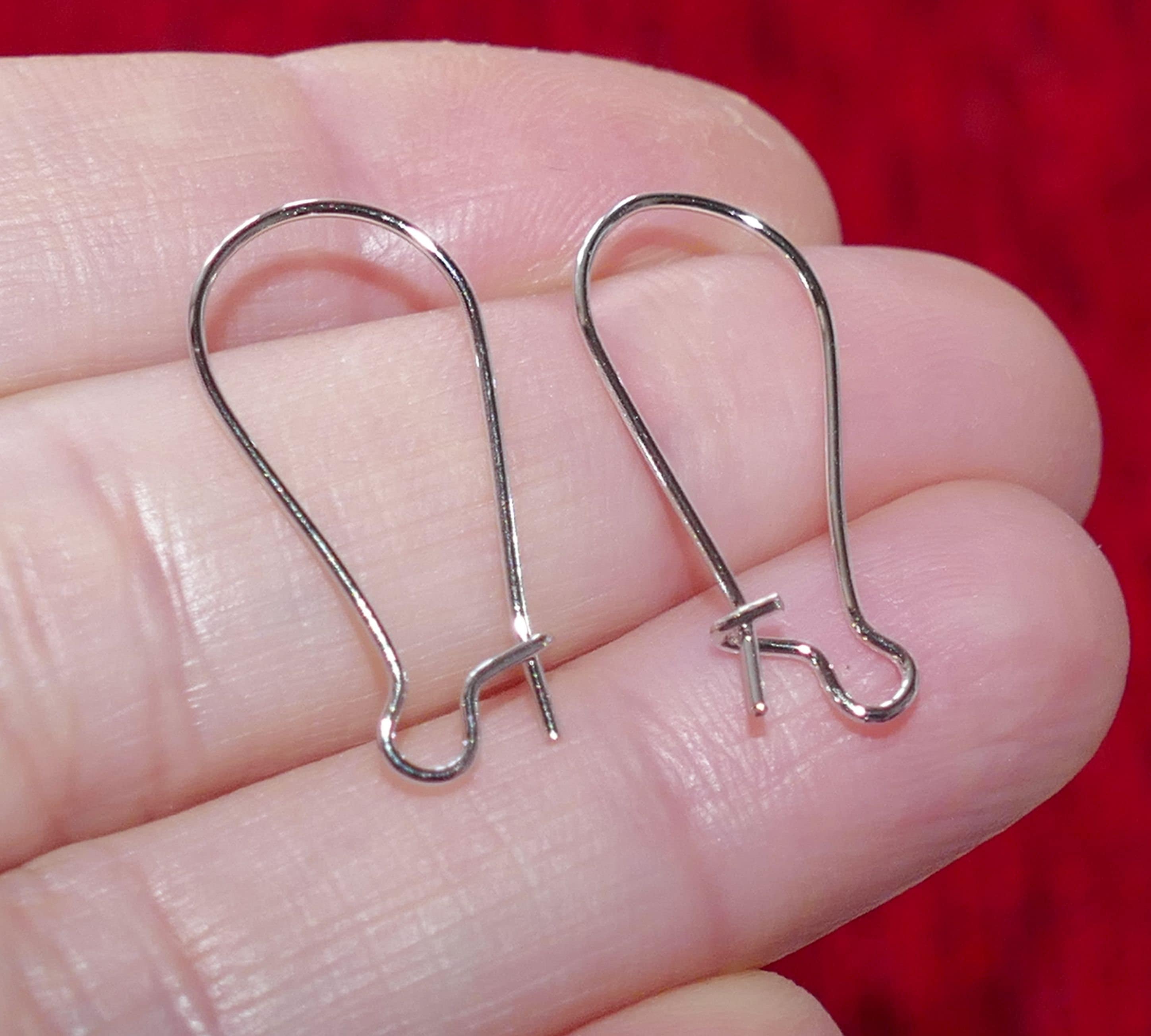 Sterling Silver 925 Pronged Round Garnet Drop Hook Kidney Wire Earrings  B182 | eBay