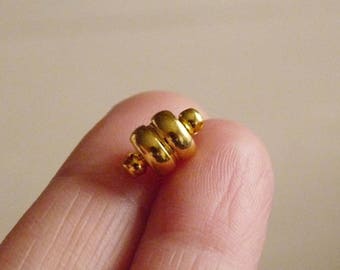 1/3 fermoirs magnétiques demi-boule, aimants couleur or pour fermeture de bijoux fantaisie D065