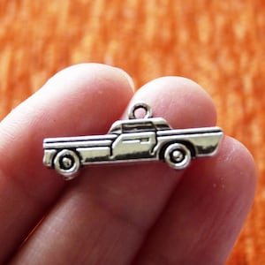 10x Car Cadillac Charms, Antyczne Srebrne Metalowe Charms C365