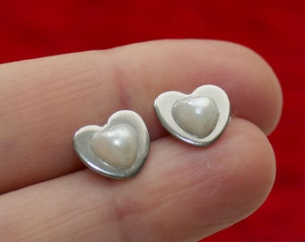 Heart Stud Stainless Steel Earrings H142