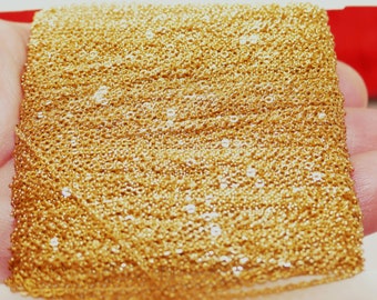 Chaîne en acier inoxydable 316 L, 3,3 pieds, chaîne de collier hypoallergénique de 1 m, chaîne à maillons soudés par câble, chaîne à maillons fermés pour colliers C701