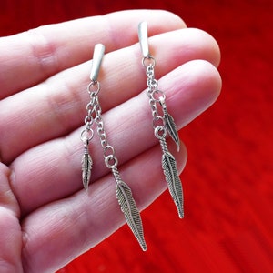 Feather Stainless Steel Stud Earrings G150