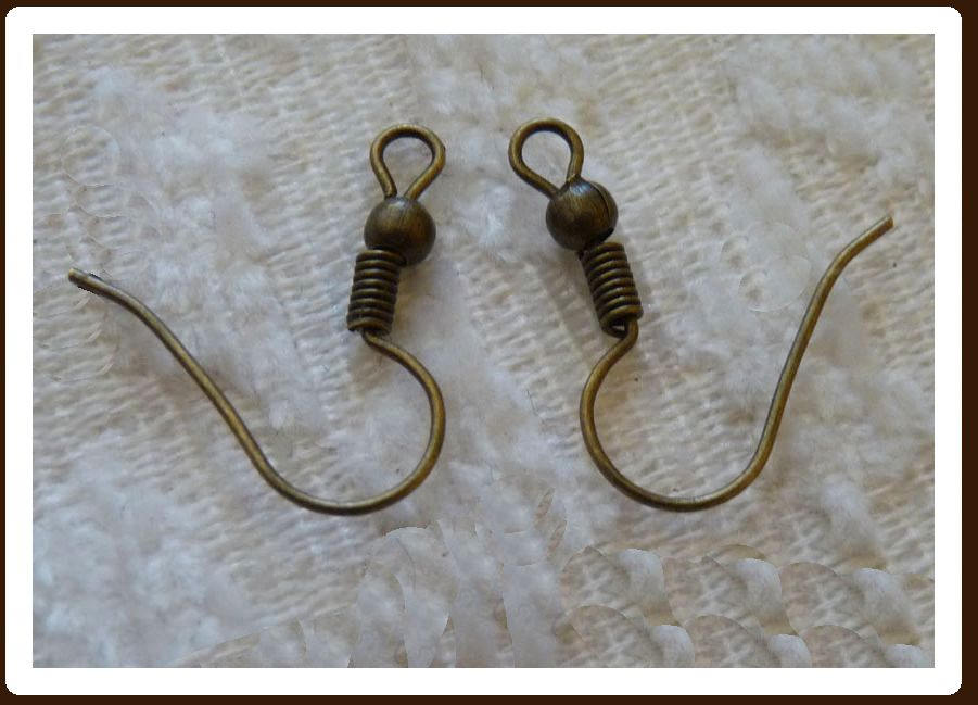 Bronze Earring Hooks Brass Plated Earring Wires French Hook Etsy