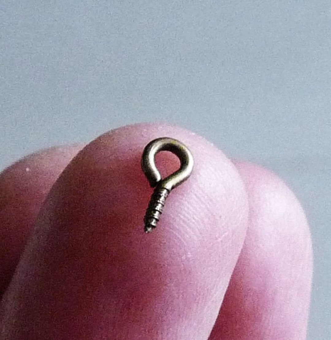 Bronze Screw Eye Bails Screw Eye Pins 8x4mm Screw Eye Hook Etsy