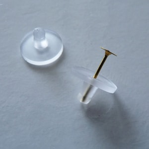 30 x oorbelsteunen met kussentjes, stevige rubberen oorbelstoppers met comfortschijven, grote oorbelmoeren, gratis verzending