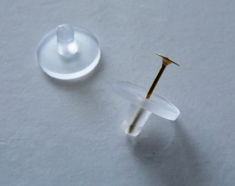 30x Earring Backs with Pads, Heavy Duty Rubber Earring Stoppers with Comfort Discs, Big Earring Nuts, Free Shipping