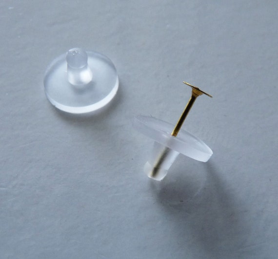 20pcs Secure Earring Backs for Heavy Earrings Stoppers Plastic
