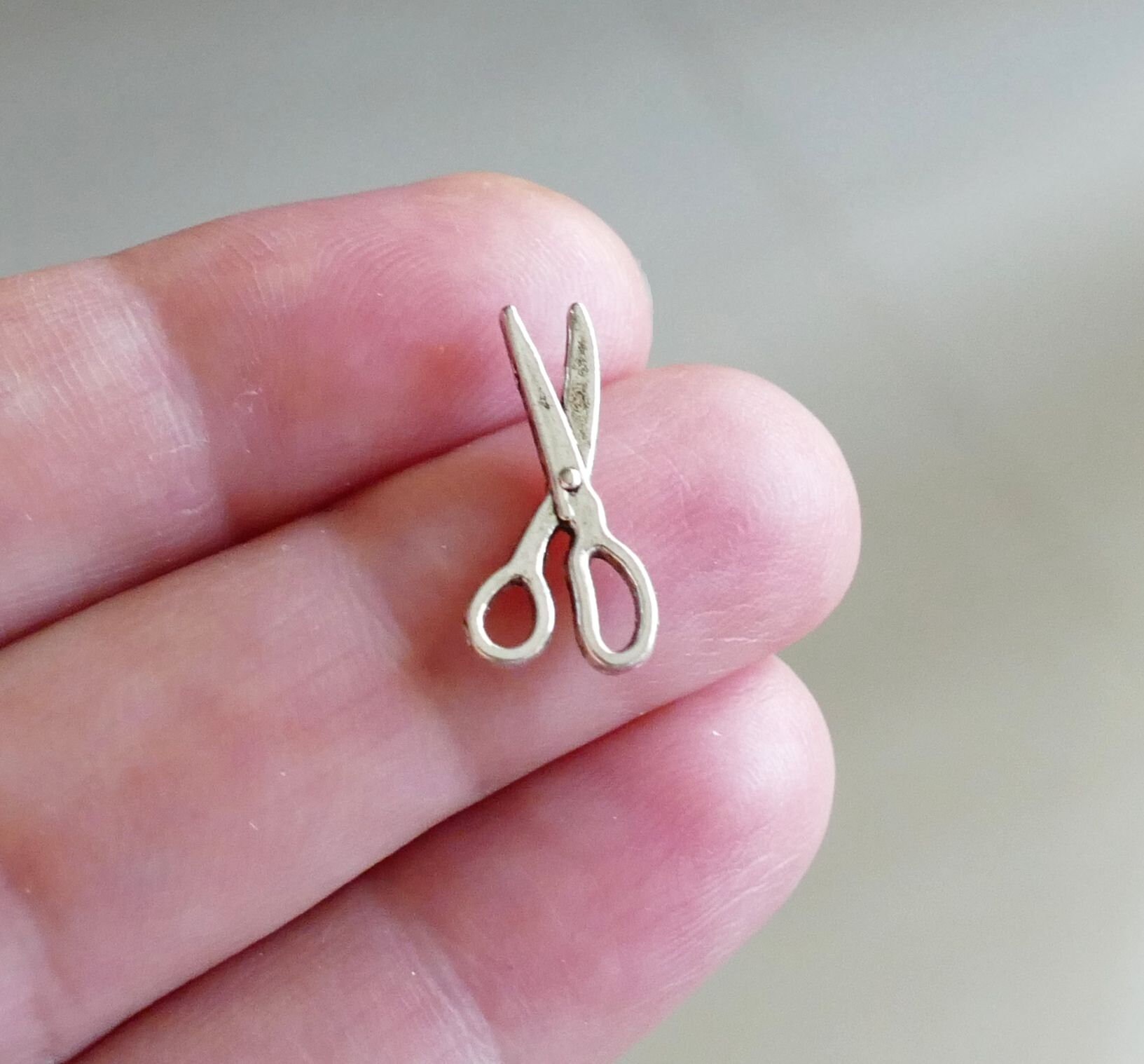 40x Scissors Charm Bulk Charms for Bracelet Antique Silver Etsy