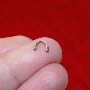 10x Wire Guards, Stainless Steel Wire Protectors U Shape Cord Ends, No Fade Silver Tone Thread Guardians G205