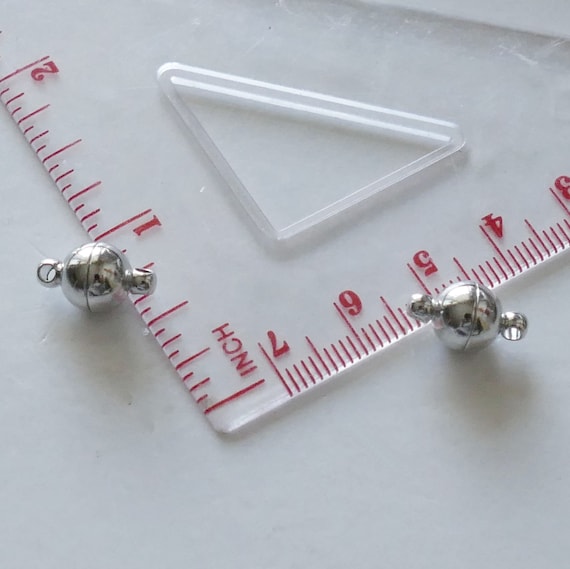 Fermoirs Magnétiques Pour Colliers - 8 Pièces Or Et Argent - Évite L'Emmêlement Des Bijoux Superposés
