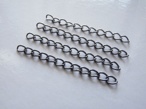 Catene Ovali In Acciaio Inox 2mm - 5x10 Pezzi Con Extender - Oro - Unisex