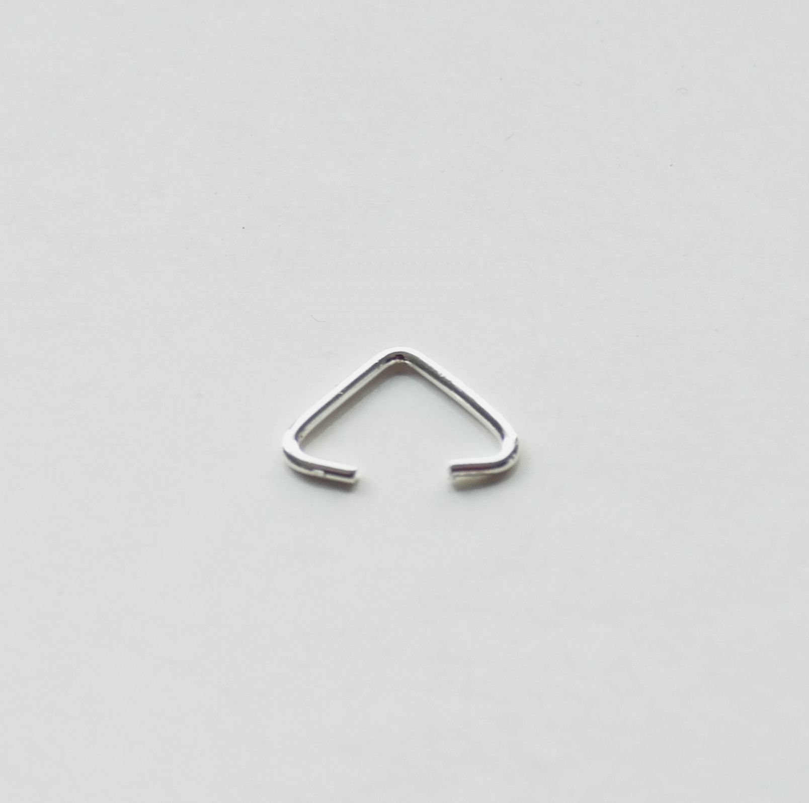 Triangle Hardware Clips 20/50x Silver Strong Triangle Pinch Clip Bails 6x10mm, Silver Color ...