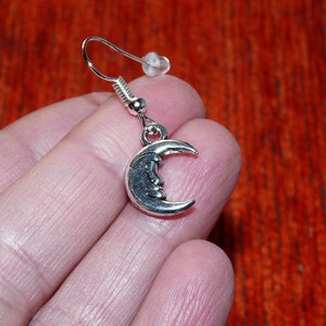 Moon Face Hypoallergenic Hook Earrings, Free Shipping G076