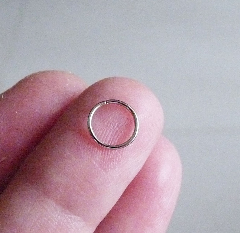 Jump Rings 8mm Open Jump Rings Dark Silver Tone Split Rings Etsy