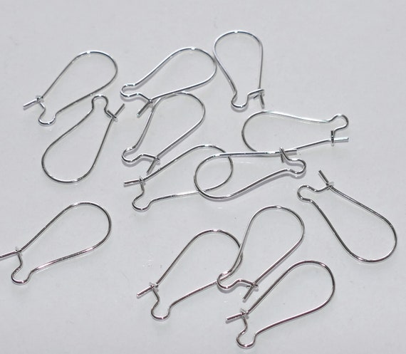 Earring Findings, Kidney Wire Hook 47mm, Gold Plated (10 Pairs) —  Beadaholique