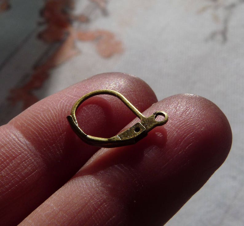 10/30x Lever Back Earring Hooks Bronze Earring Wires French Etsy