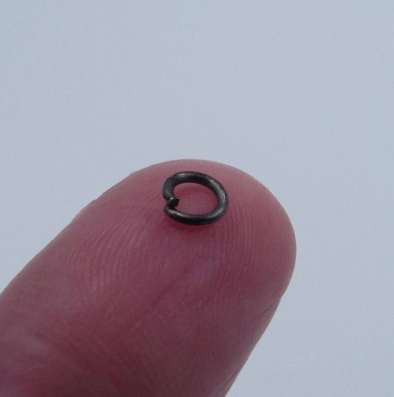 300x Black Jump Rings Black Split Rings 4mm Open Jump Rings Etsy