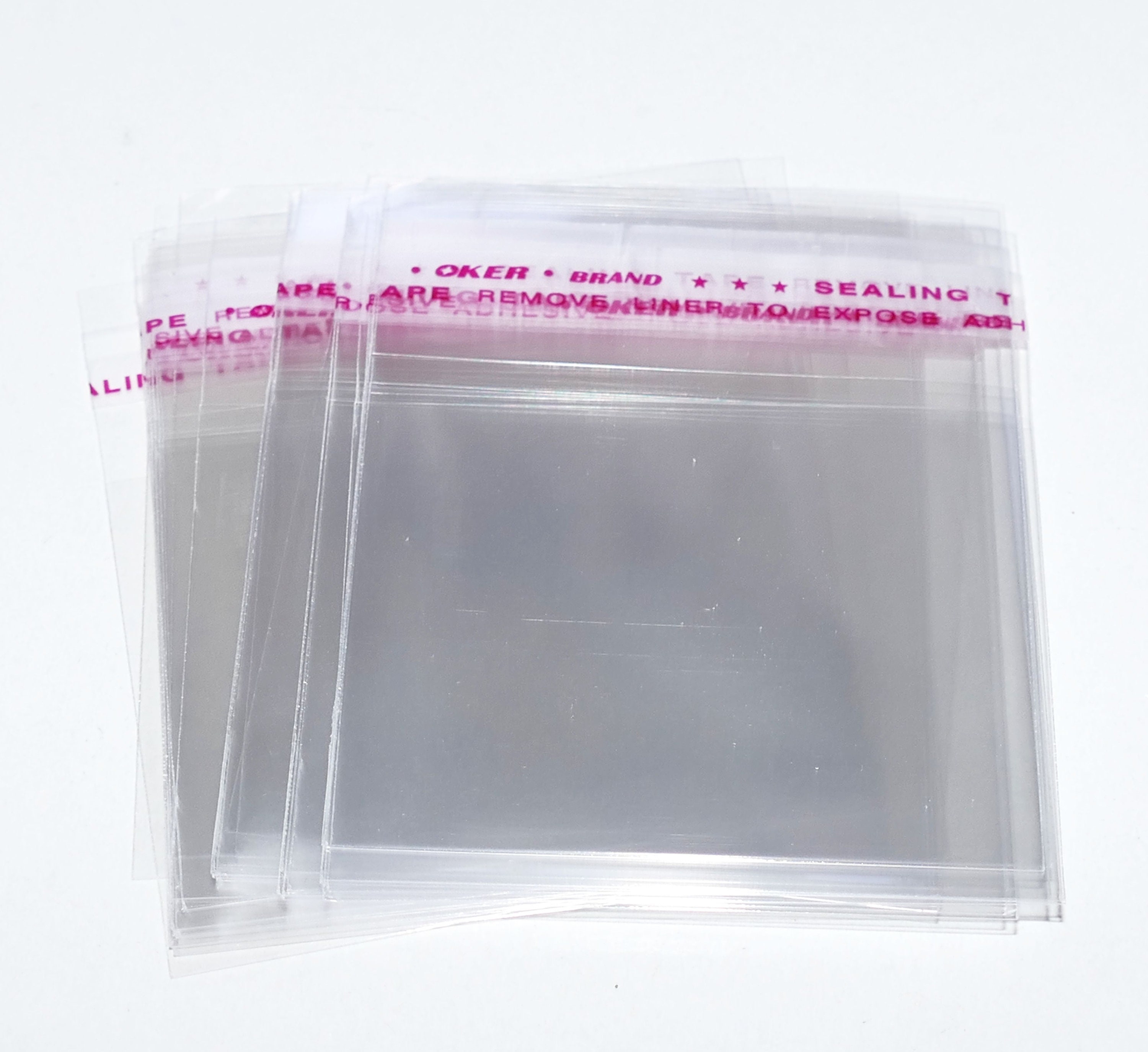 100pcs 12 x 16cm Self Adhesive Seal Jewelry Packaging Bags Transparent Small  Plastic Bag For Snack Packing Clear Cellophane Bag