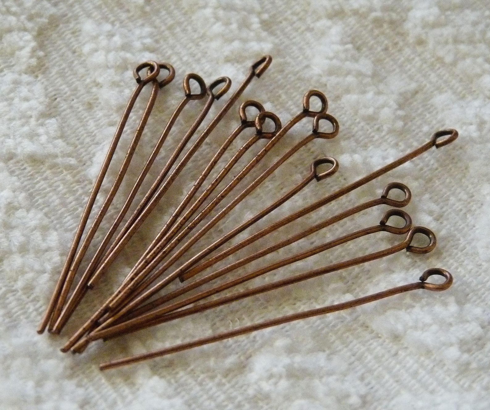 Copper Eye Pins 40mm Eye Pins 1.57 Inch Long Eye Pins Etsy